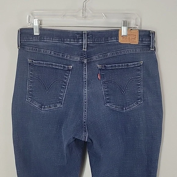 Levi's Mid Rise Straight Leg Jeans size 14 - Picture 4 of 9